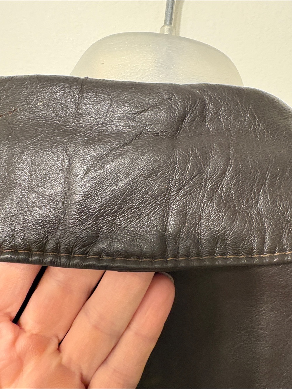 Classic Vintage - Women's Brown Leather Tailored Trench Coat - Belted - Picture 5 of 12
